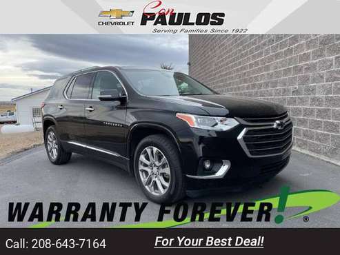 2019 Chevy Chevrolet Traverse Premier suv Mosaic Black Metallic for sale in Jerome, ID