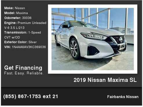 2019 Nissan Maxima Sl - - by dealer - vehicle for sale in Fairbanks, AK
