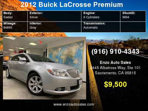 2012 Buick LaCrosse 4dr Sdn Premium 1 FWD for sale in Sacramento , CA