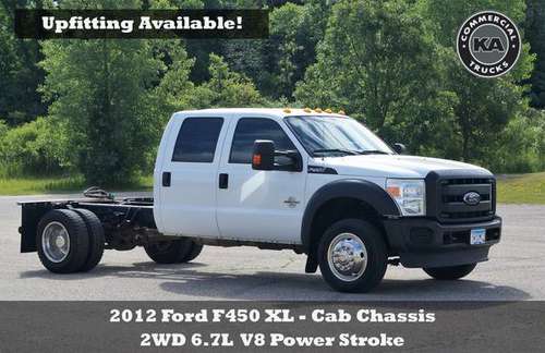 2012 Ford F450 XL - Cab Chassis - 6.7L V8 Power Stroke - Upfitting... for sale in Dassel, MN