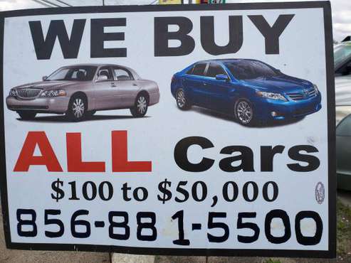 WE BUY CARS-WE BUY CARS - - by dealer - vehicle for sale in GLASSBORO, NJ