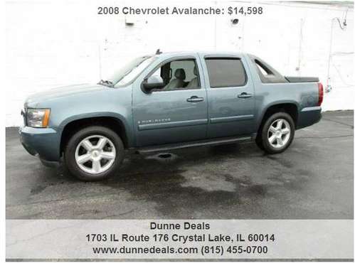 2008 Chevrolet Avalanche 4x4 LT 4dr Crew Cab SB w/ 3LT for sale in Crystal Lake, IL