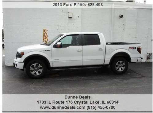 2013 Ford F-150 4x4 FX4 SuperCrew Styleside 6.5 ft. SB Only 73k miles for sale in Crystal Lake, IL