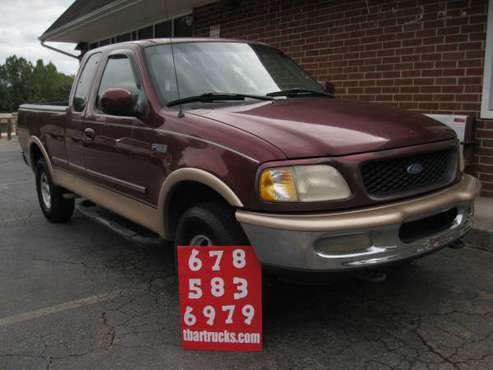 1997 FORD F150 LARIAT 4X4 EXTENDED CAB FOUR WHEEL DRIVE for sale in Locust Grove, GA