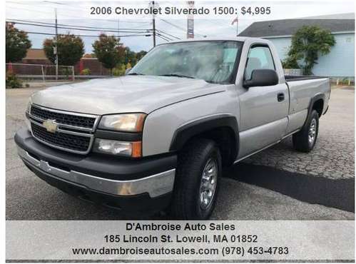 2006 Chevrolet Silverado 1500 LS, 90 DAY WARRANTY!!!! for sale in Lowell, MA