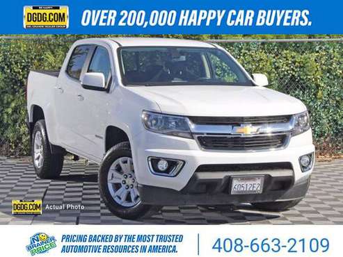 2017 Chevy Chevrolet Colorado LT pickup Summit White - cars & trucks... for sale in San Jose, CA
