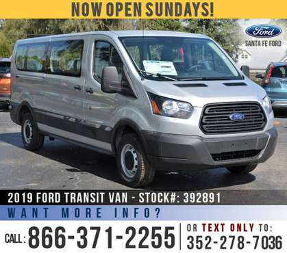 2019 FORD TRANSIT VAN *** Camera, Cruise, $5,000 off MSRP! *** -... for sale in Alachua, FL