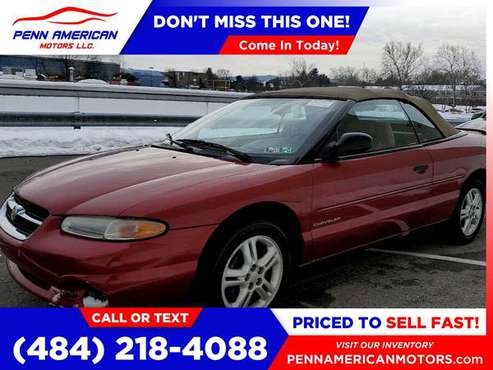 1996 Chrysler Sebring JX 2dr 2 dr 2-dr Convertible PRICED TO SELL! for sale in Allentown, PA