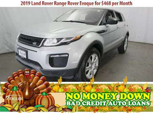 $468/mo 2019 Land Rover Range Rover Evoque Bad Credit & No Money... for sale in Chicago, IL