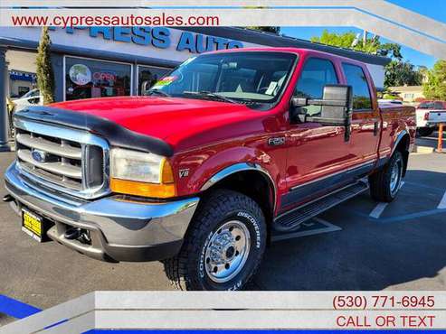 1999 FORD F250 POWERSTROKE 4WD CREW CAB SHORTBED LOW MILES - cars & for sale in Auburn , CA