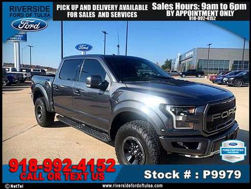 2017 Ford F-150 Raptor 4X4 TRUCK -EZ FINANCING -LOW DOWN! - cars &... for sale in Tulsa, OK