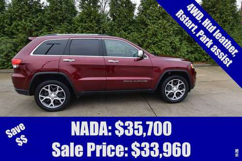 2019 JEEP GRAND CHEROKEE A2130 - cars & trucks - by dealer - vehicle... for sale in Morton, IL
