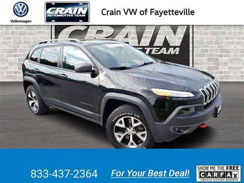 2014 Jeep Cherokee Trailhawk suv Brilliant Black Clearcoat for sale in Fayetteville, AR