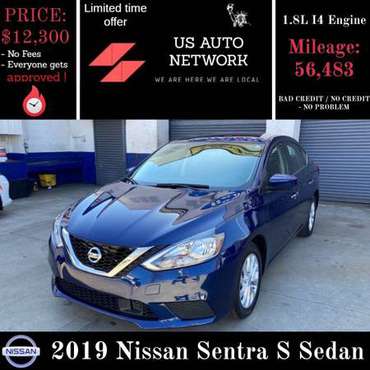 2019 Nissan Sentra S sedan 56k miles - - by dealer for sale in STATEN ISLAND, NY