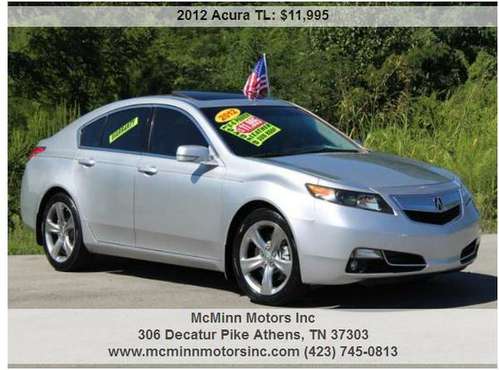 2012 Acura TL V6 - Regular Service Records! Leather! Sunroof! for sale in Athens, TN