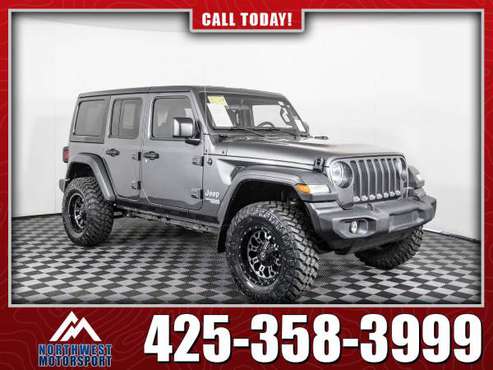 Lifted 2018 Jeep Wrangler Unlimited Sport 4x4 - - by for sale in Lynnwood, WA