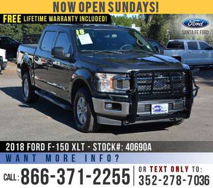 2018 FORD F150 XLT 4WD *** Brush Guards, Cruise, Camera *** - cars &... for sale in Alachua, FL