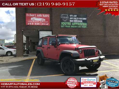 2013 JEEP WRANGLER UNLIMI SAHARA $500-$1000 MINIMUM DOWN PAYMENT!!... for sale in Hobart, IL
