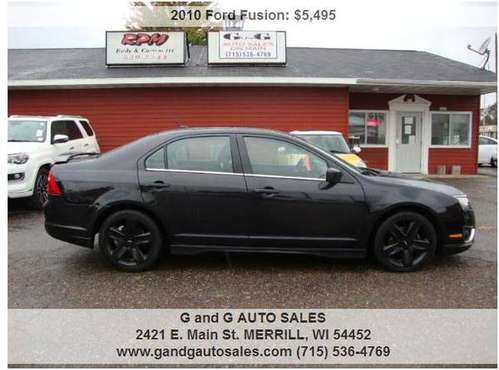 2010 Ford Fusion Sport 4dr Sedan 133306 Miles - cars & trucks - by... for sale in Merrill, WI