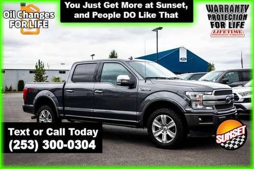 2019 Ford F-150 4x4 4WD F150 Truck Crew cab Platinum SuperCrew for sale in Sumner, WA