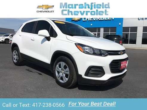 2018 Chevy Chevrolet Trax LS suv Summit White for sale in Marshfield, MO