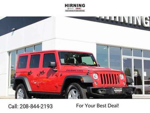 2017 Jeep Wrangler Unlimited Rubicon Hard Rock suv Firecracker Red -... for sale in Pocatello, ID