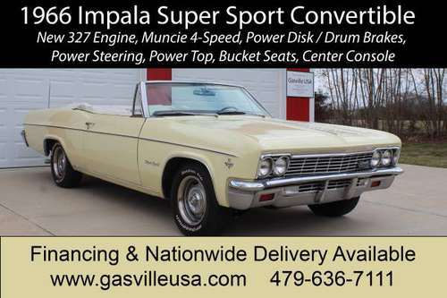 1966 Impala SS Convertible 4-Speed New 327 Engine for sale in Rogers, TX