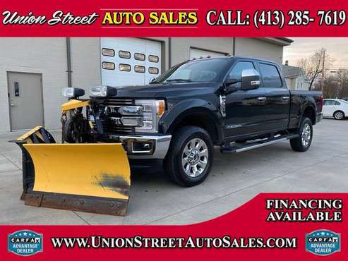 2018 Ford Super Duty F-350 Lariat 4X4 Fisher V-Plow!!... for sale in West Springfield, MA