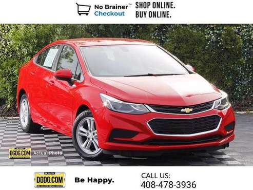 2016 Chevy Chevrolet Cruze LT sedan Red Hot - - by for sale in San Jose, CA