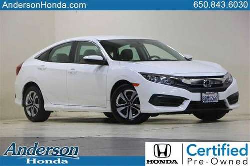 2017 Honda Civic LH552868A - cars & trucks - by dealer - vehicle... for sale in Palo Alto, CA