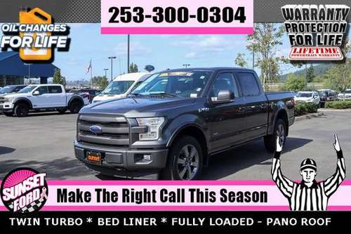 2017 Ford F-150 Lariat 4WD SuperCrew 4X4 AWD PICKUP TRUCK *F150* 1500 for sale in Sumner, WA