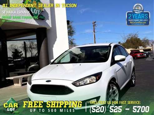 199/mo - 2015 Ford Focus SE - - by dealer - vehicle for sale in Tucson, AZ
