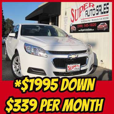 *$1995 Down & *$339 Per Month on this Clean 2015 Chevrolet Malibu LT! for sale in Modesto, CA