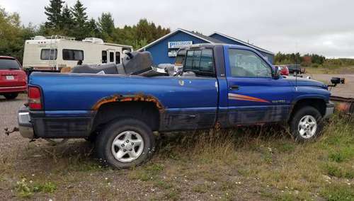 1995 Dodge Ram 1500 4x4 with Hinker Plow - 114k miles for sale in Houghton, MI