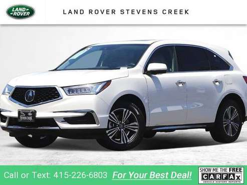 2018 Acura MDX 3 5L suv White - 32, 543 - - by dealer for sale in San Jose, CA
