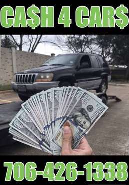 Cash for cars we buy cars running or not call and get cash today for sale in GA