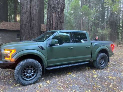 ONE OF A KING RAPTOR with MILITARY GREEN WRAP over white - cars & for sale in San Carlos, CA