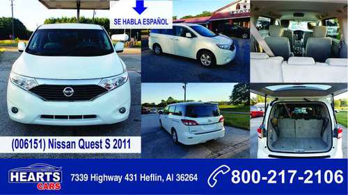 Nissan Quest S 2011-VERY PRETTY (006151) - cars & trucks - by dealer... for sale in Heflin, AL