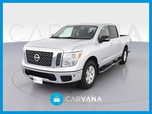 2018 Nissan Titan Crew Cab SV Pickup 4D 5 1/2 ft pickup Silver for sale in South El Monte, CA