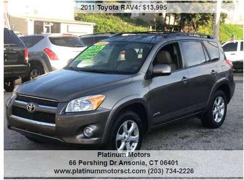 2011 TOYOTA RAV4 LIMITED 4WD 85k miles - cars & trucks - by dealer -... for sale in Ansonia, CT