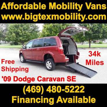 2009 Dodge Grand Caravan SE 34k Wheelchair Mobility Handicap ADA... for sale in Dallas, TX