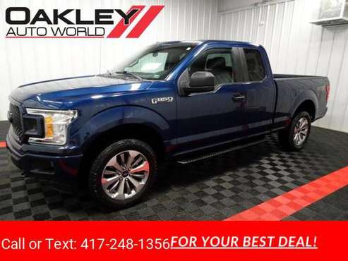 2018 Ford F150 STX 4WD SuperCab 6.5 Box pickup Blue - cars & trucks... for sale in Branson West, MO