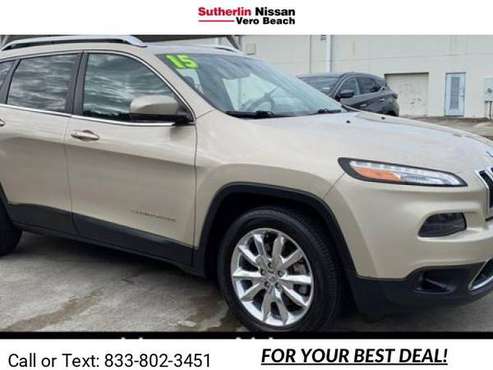 2015 Jeep Cherokee Limited suv Tan - cars & trucks - by dealer -... for sale in Vero Beach, FL