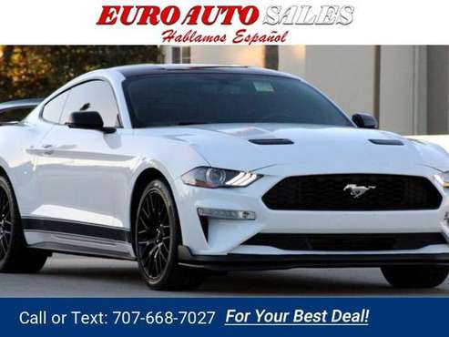 2019 Ford Mustang EcoBoost Premium 2dr Fastback coupe White - cars &... for sale in Santa Clara, CA