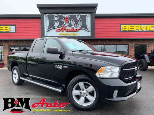 2015 RAM 1500 Express Quad Cab 4WD - Blk/Blk - Only 43k miles! for sale in Oak Forest, IL