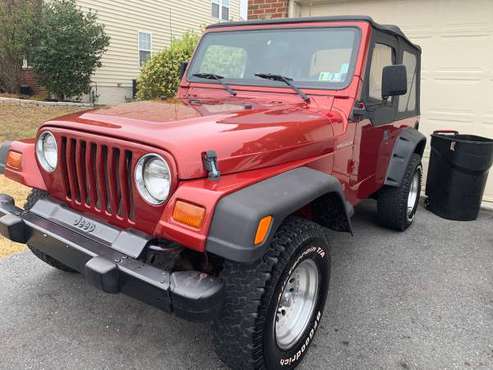 1999 Jeep Wrangler 5 speed 4cylinder for sale in Laurel, District Of Columbia