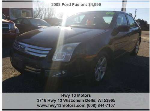 2008 Ford Fusion I4 SE 4dr Sedan 114582 Miles - cars & trucks - by... for sale in Wisconsin dells, WI
