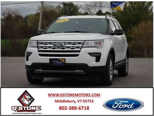 2019 FORD EXPLORER XLT CERTIFIED PRE-OWNED! - - by for sale in Middlebury, VT