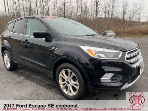 2017 FORD ESCAPE SE ECOBOOST! BACK UP CAMERA! STOP IN TODAY!! - cars... for sale in N SYRACUSE, NY