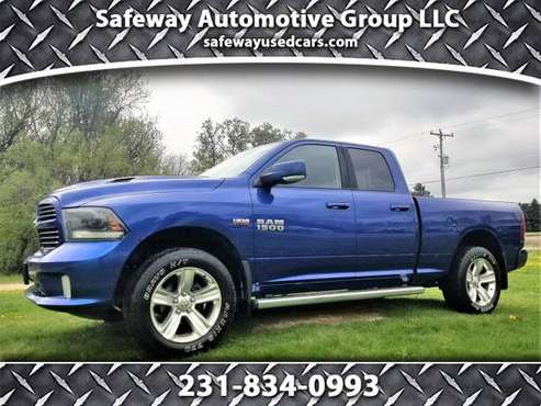 2015 RAM 1500 4WD Quad Cab 140 5 Sport - - by dealer for sale in Grant, MI